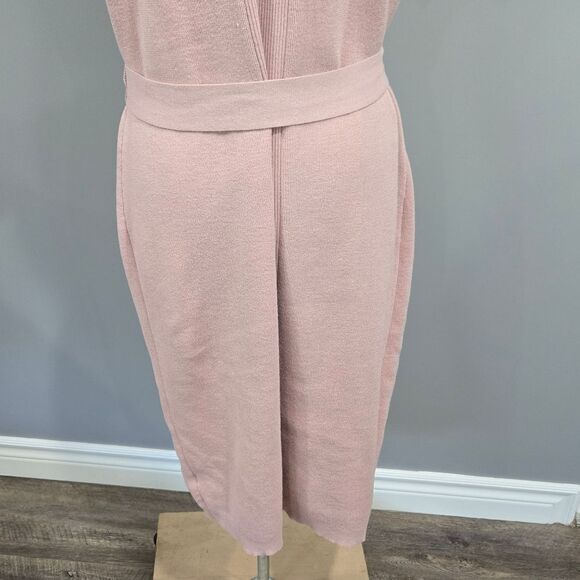 🐢 Torrid Mauve Pink Sweater Knit Self Tie Shift Dress Size 3 - Picture 14 of 17